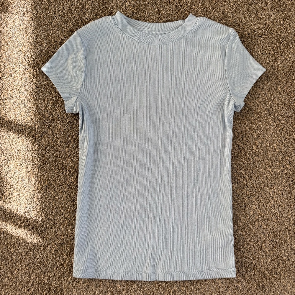 A New Day Ribbed Short Sleeve Tee